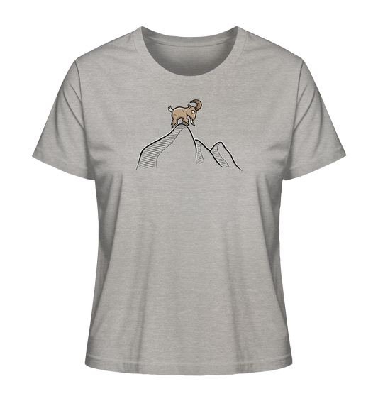 Ziegenbock in den Bergen - Ladies Organic Shirt