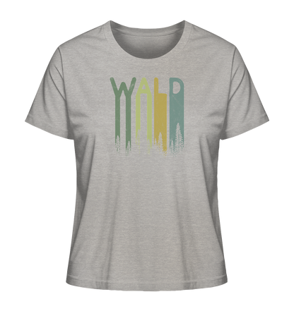 Wald Retro Forst Schriftzug - Ladies Organic Shirt