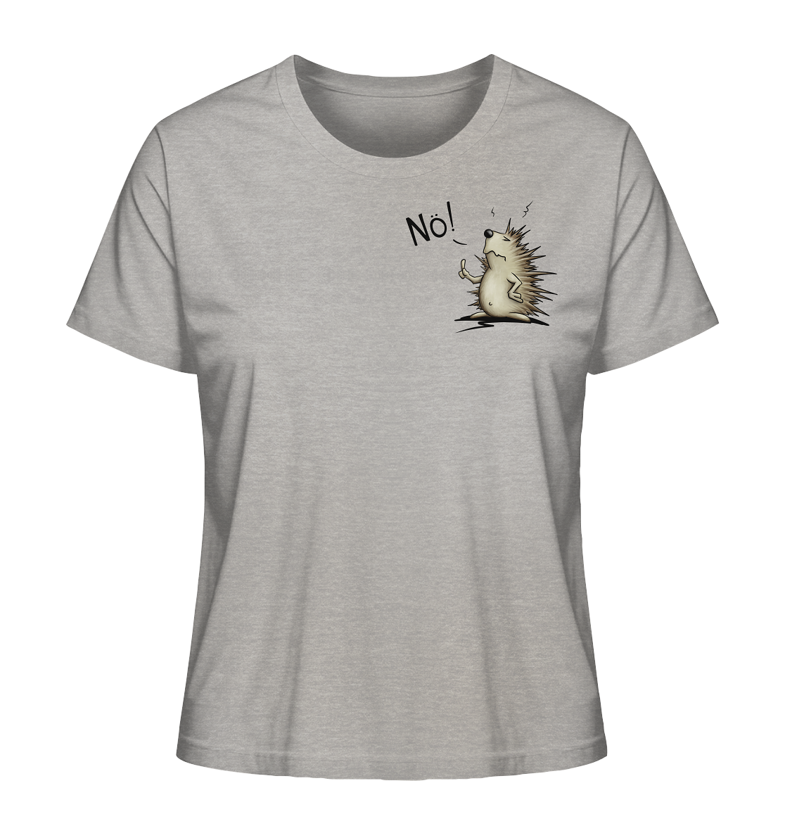 Nö! Grummeliger Igel - Ladies Organic Shirt