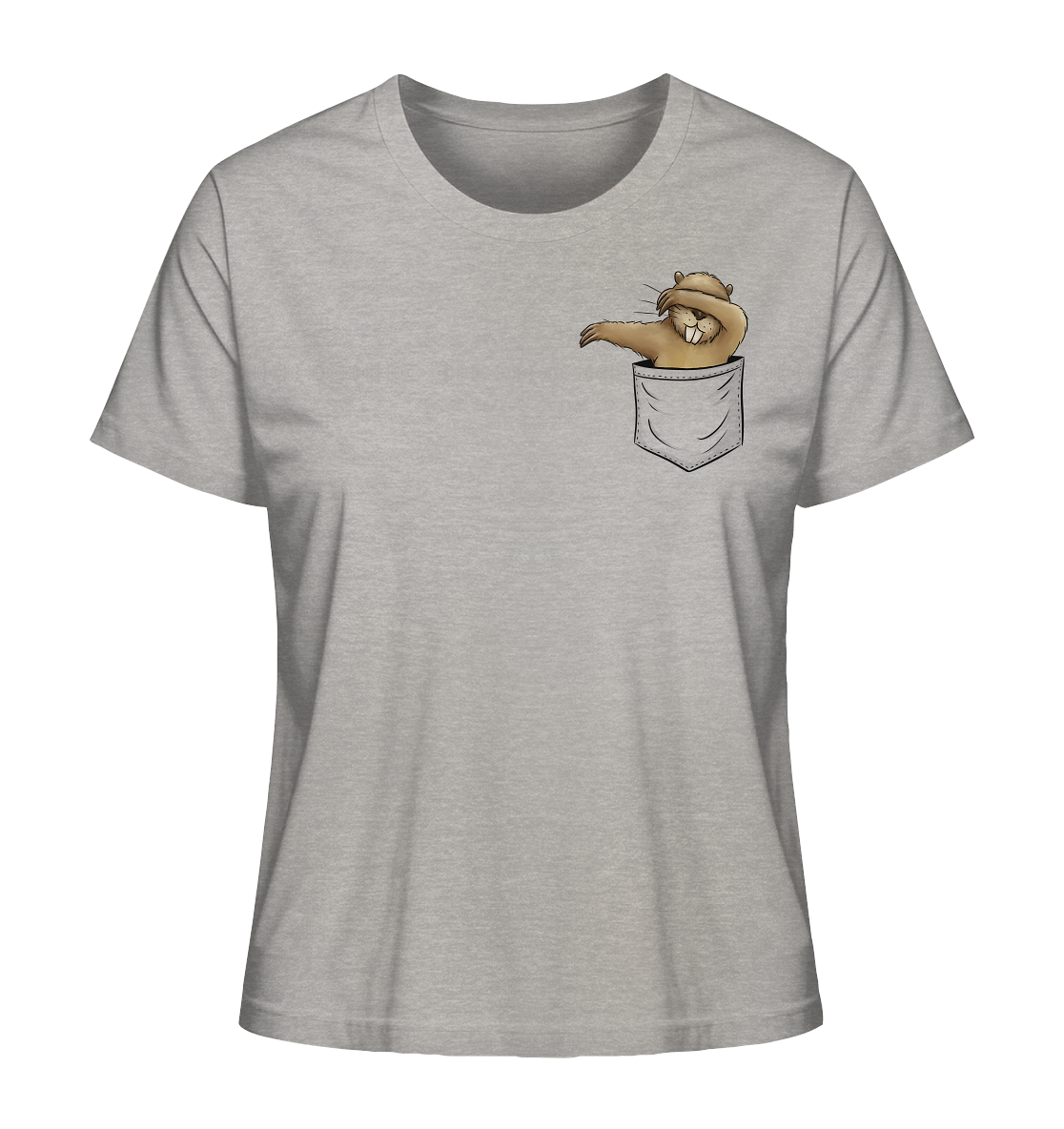 Dabbender Biber in Deiner Tasche - Ladies Organic Shirt