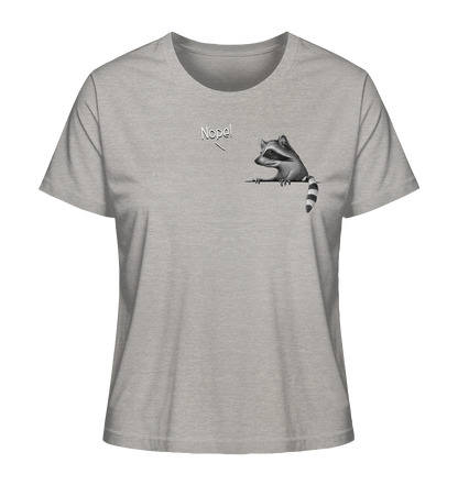 Nope! Frecher verwegener Waschbär - Ladies Organic Shirt