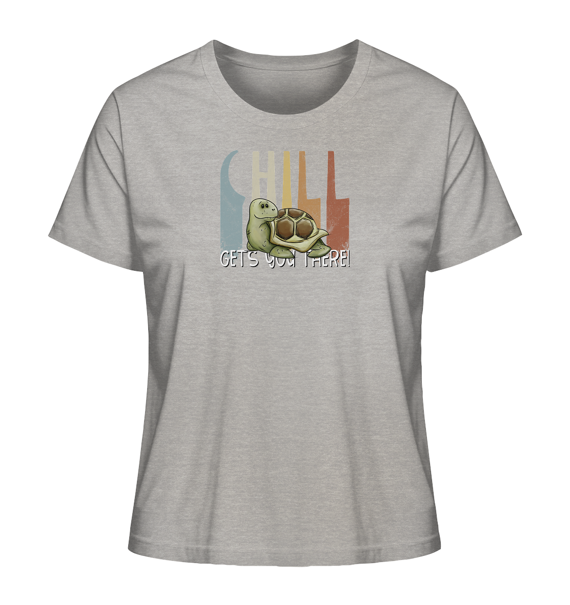 Gechillt gemütliche Schildkröte - Ladies Organic Shirt