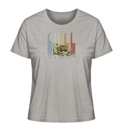 Gechillt gemütliche Schildkröte - Ladies Organic Shirt