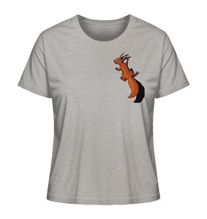 Süßes Eichhörnchen klettert - Ladies Organic Shirt