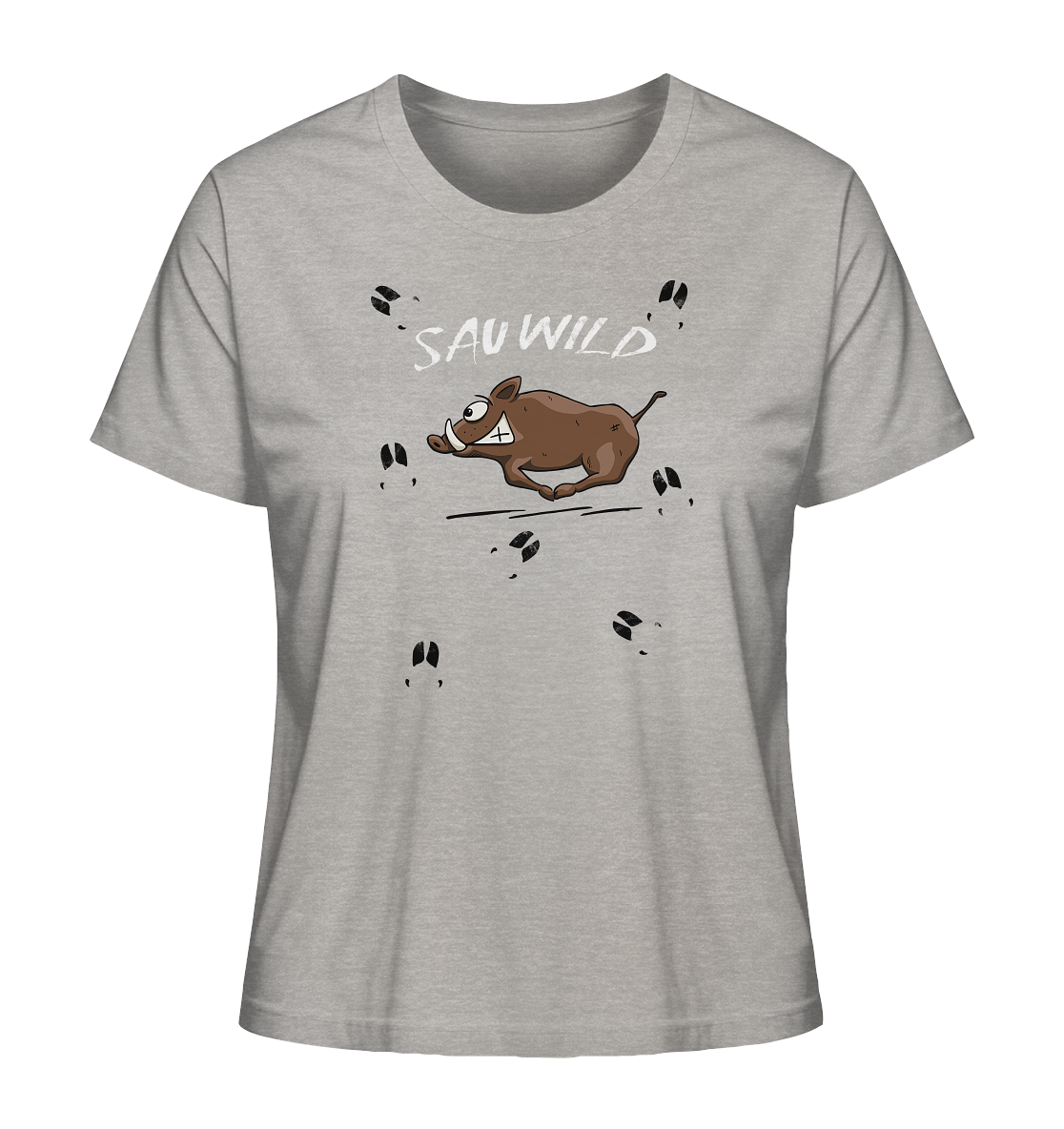 Sauwild wilde Sau | Wildschwein Keiler - Ladies Organic Shirt