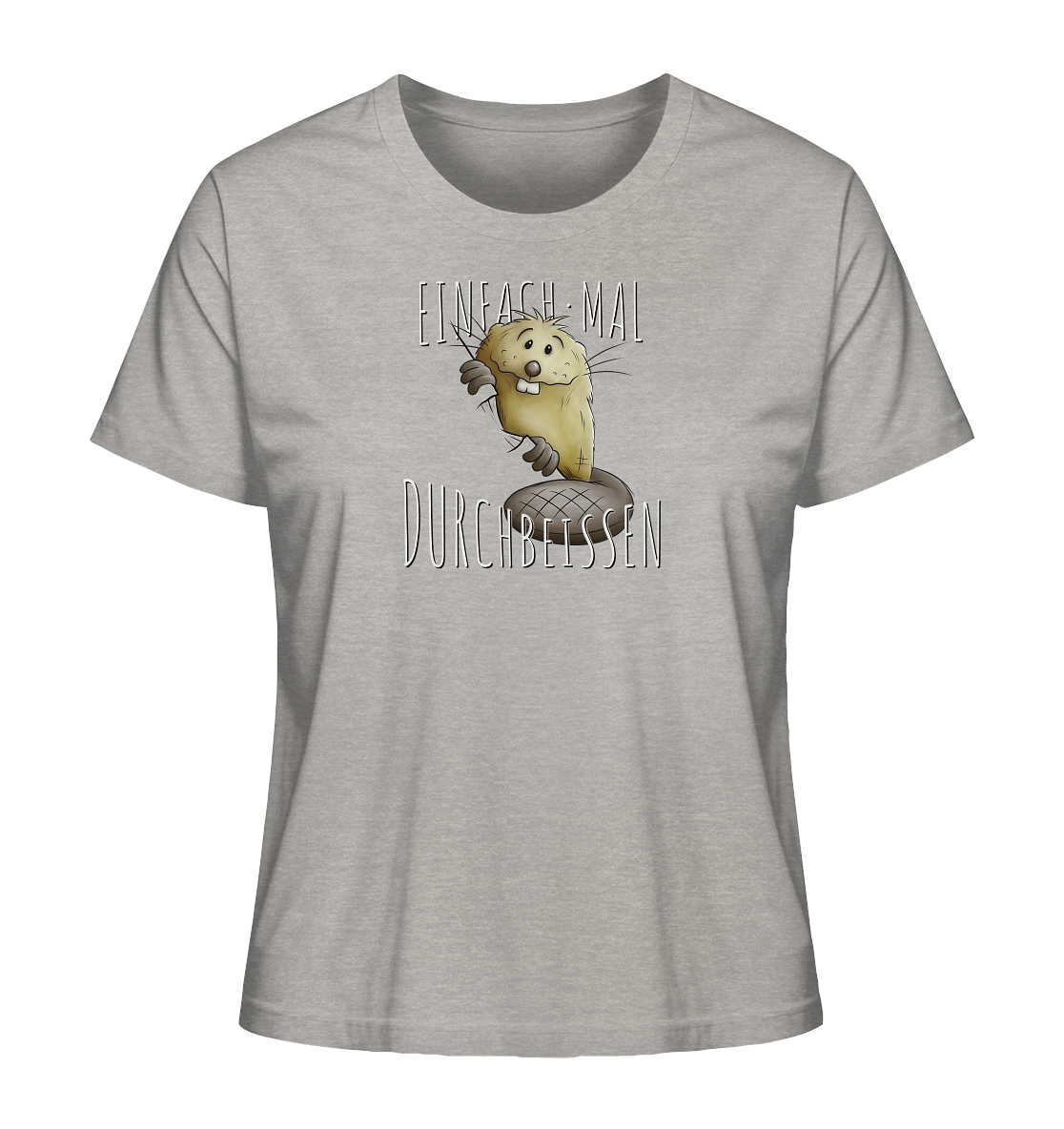 Einfach mal Durchbeissen Biber - Ladies Organic Shirt