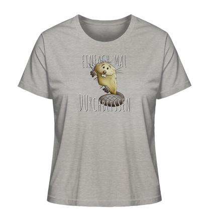 Einfach mal Durchbeissen Biber - Ladies Organic Shirt