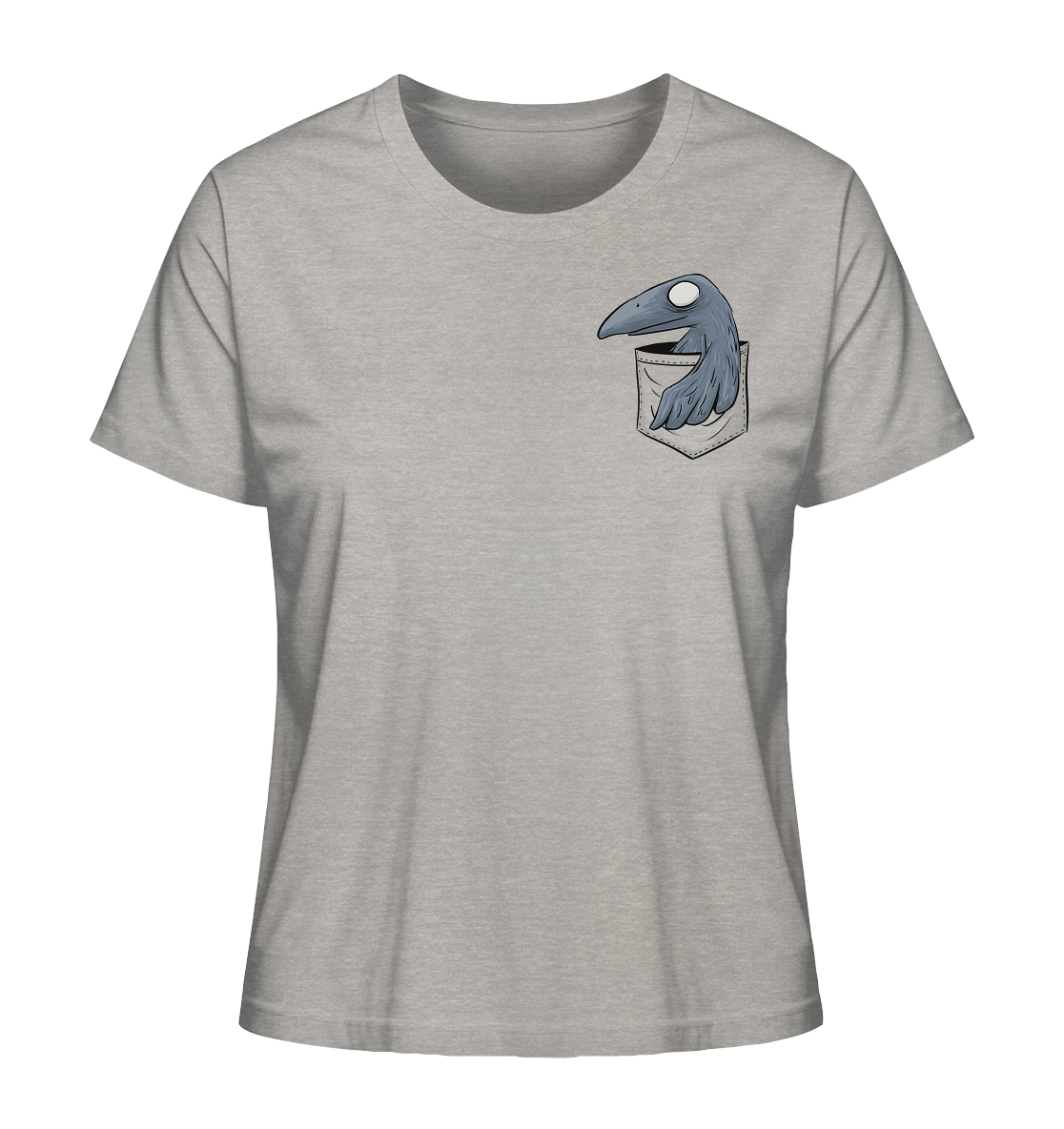 Grufti Rabe Krähe in der Tasche - Ladies Organic Shirt