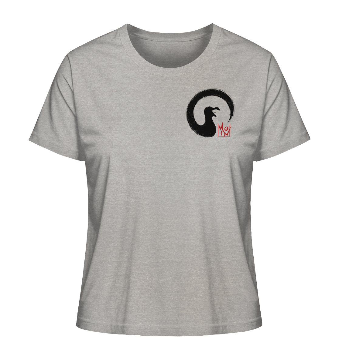 Moin kreischende japanische Enso Möwe - Ladies Organic Shirt