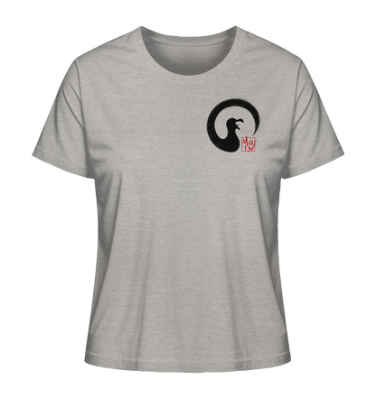 Moin kreischende japanische Enso Möwe - Ladies Organic Shirt