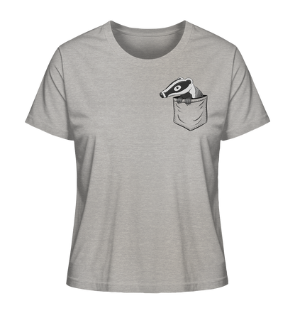 Lustig gemütlicher Dachs In der Tasche - Ladies Organic Shirt