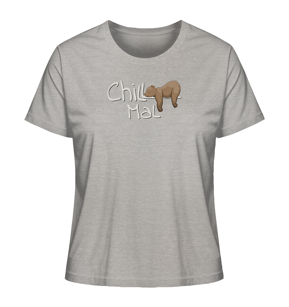 Chill Mal schläfriger Braunbär - Ladies Organic Shirt