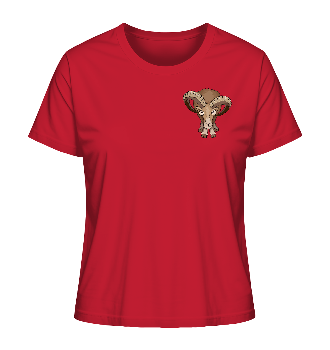 Bockiges Mufflon Widder Schafbock - Ladies Organic Shirt