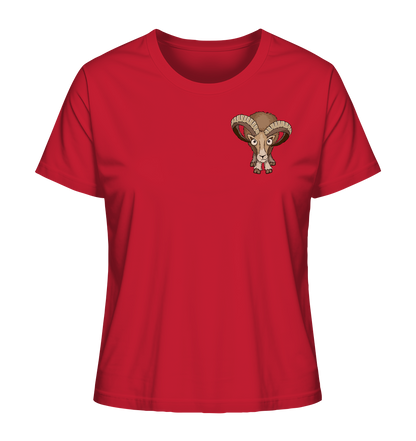 Bockiges Mufflon Widder Schafbock - Ladies Organic Shirt