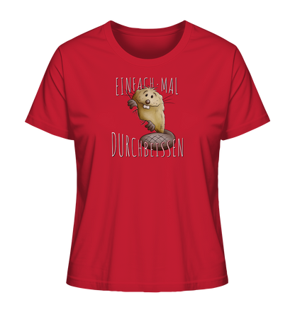 Einfach mal Durchbeissen Biber - Ladies Organic Shirt