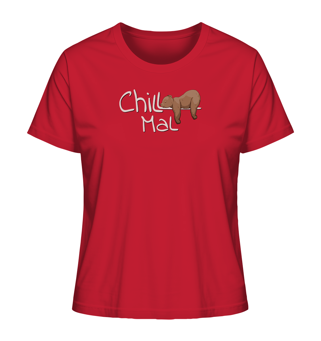 Chill Mal schläfriger Braunbär - Ladies Organic Shirt