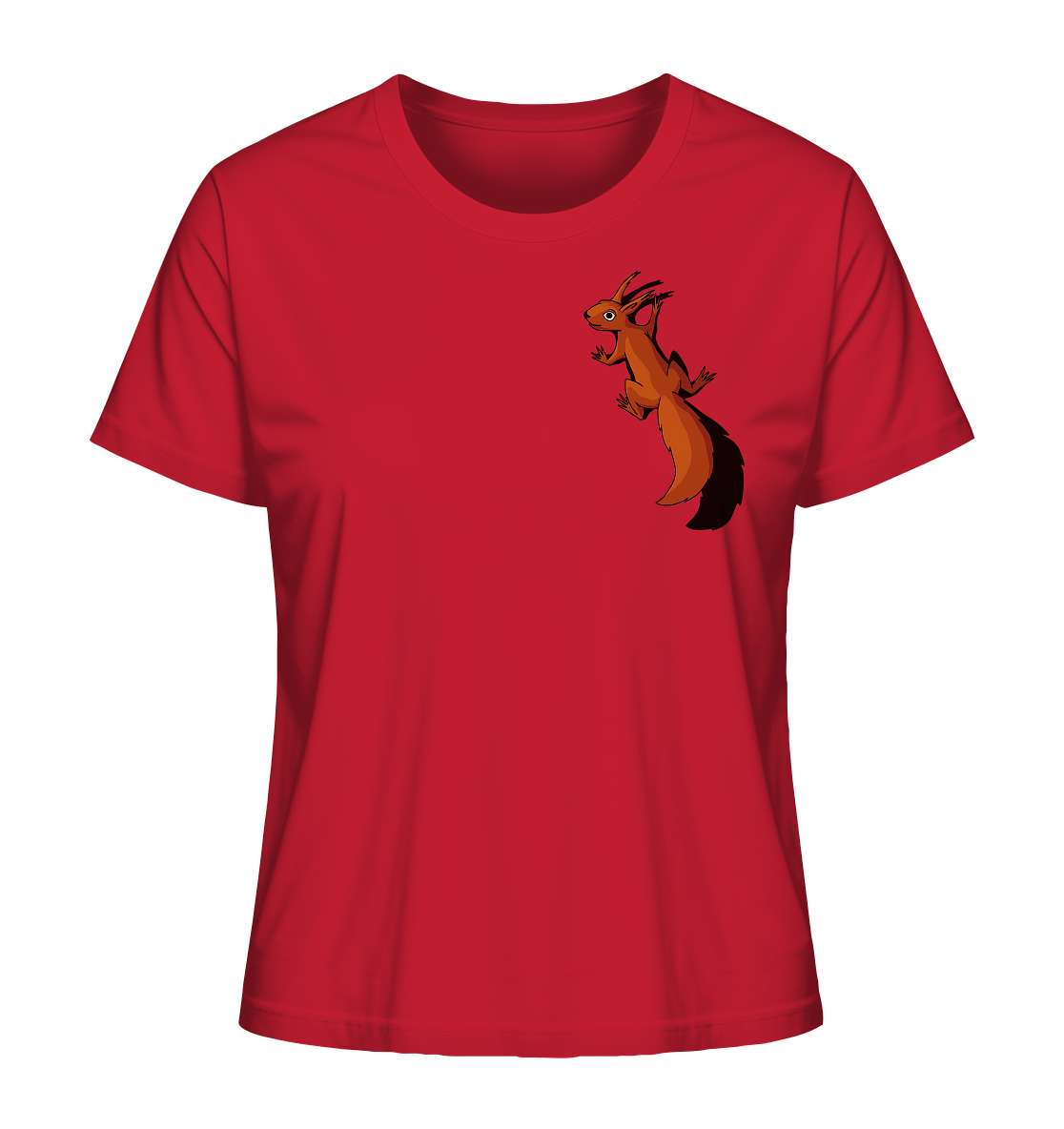 Süßes Eichhörnchen klettert - Ladies Organic Shirt