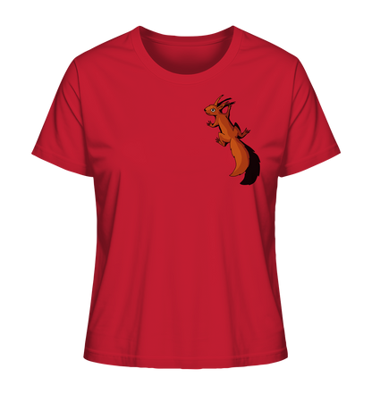 Süßes Eichhörnchen klettert - Ladies Organic Shirt