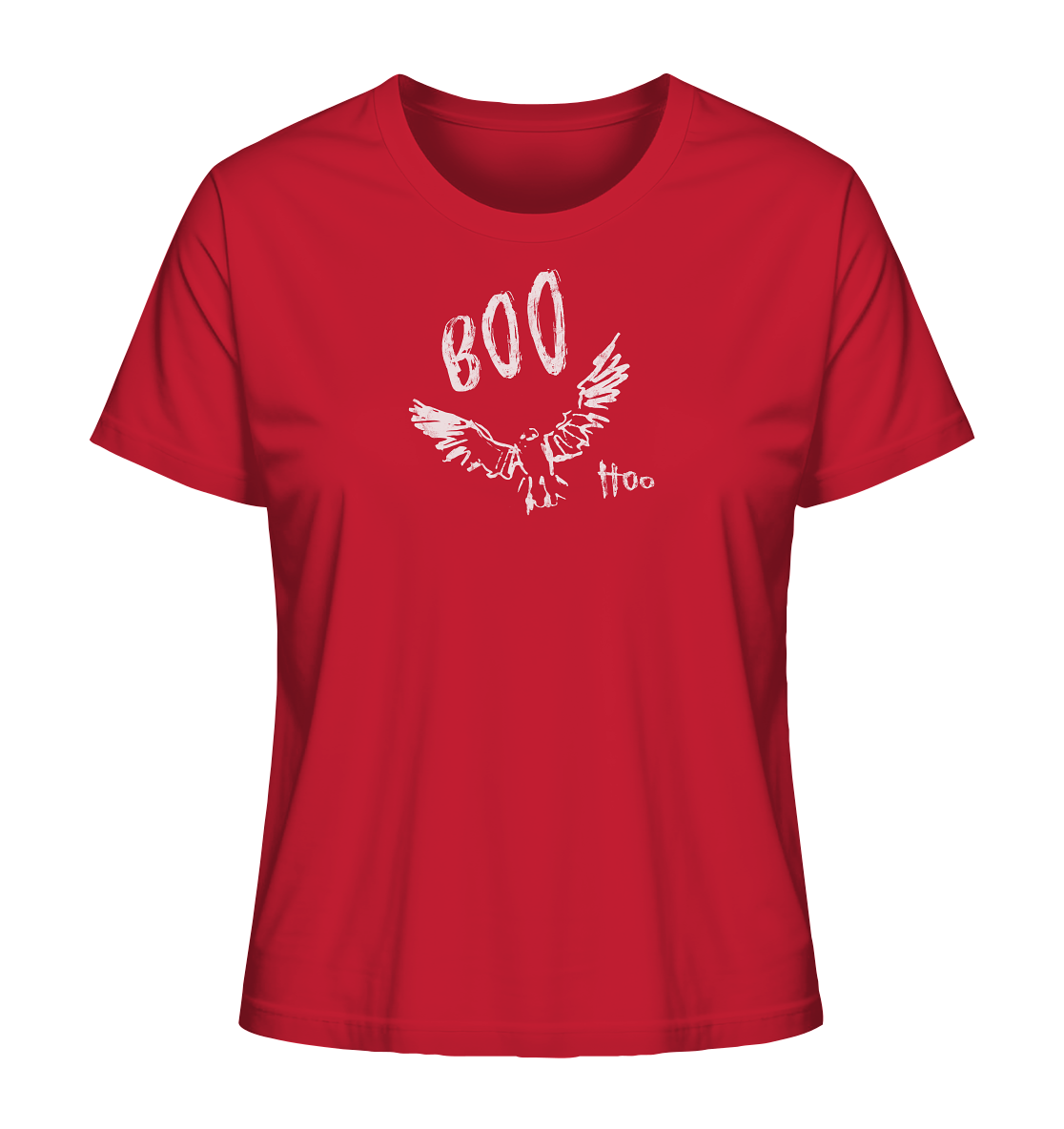 Boo Hoo! Fliegende Eule  - Ladies Organic Shirt