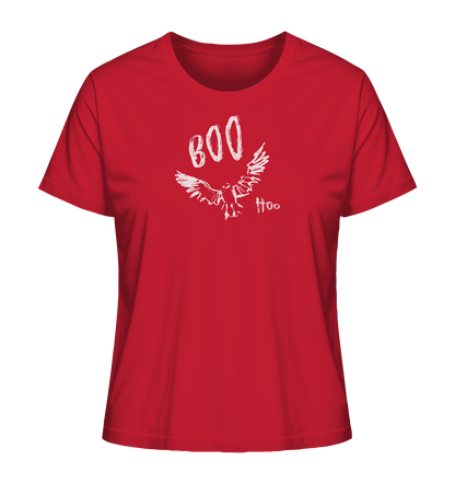 Boo Hoo! Fliegende Eule  - Ladies Organic Shirt
