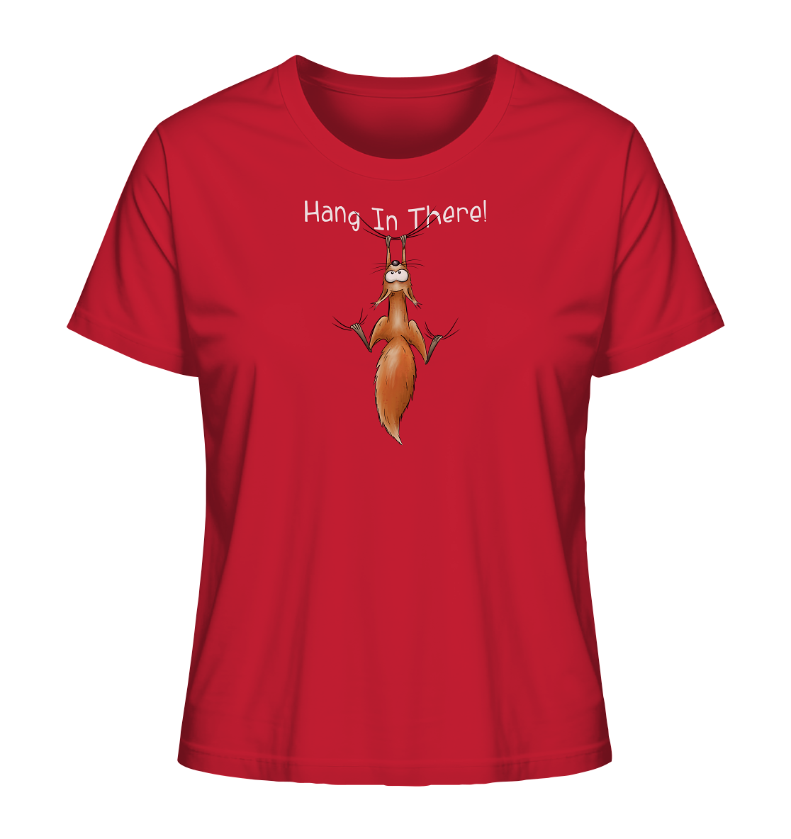 Hang In There | Lässiges Eichhörnchen - Ladies Organic Shirt