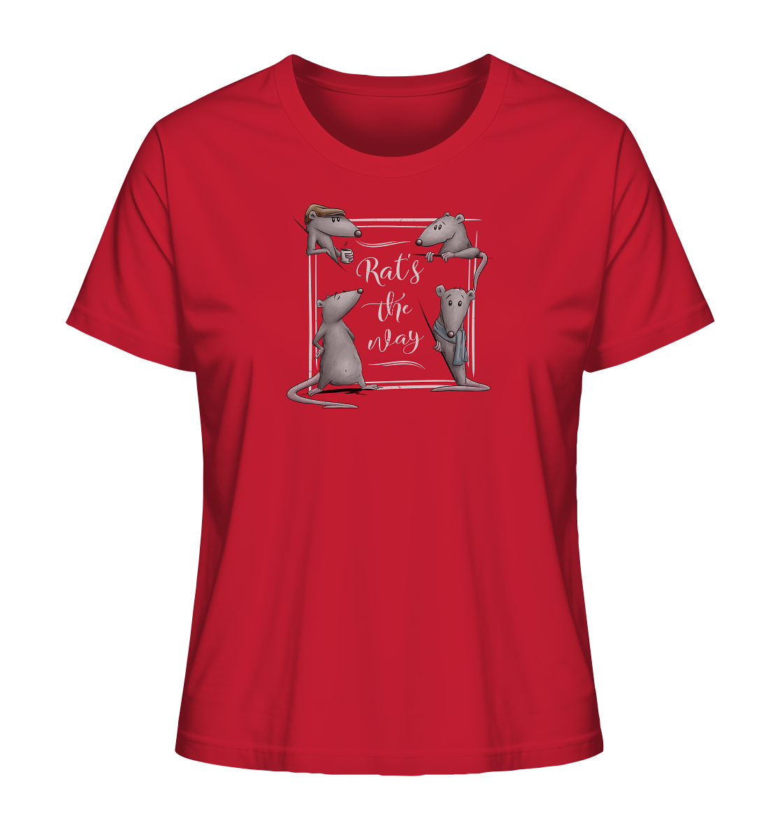 Rat’s The Way Kaffeehaus Ratten - Ladies Organic Shirt