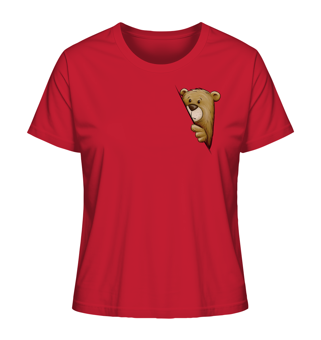 Funky Bär Illustration - Ladies Organic Shirt