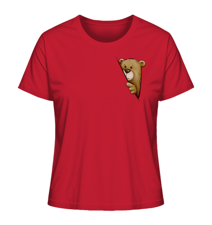 Funky Bär Illustration - Ladies Organic Shirt