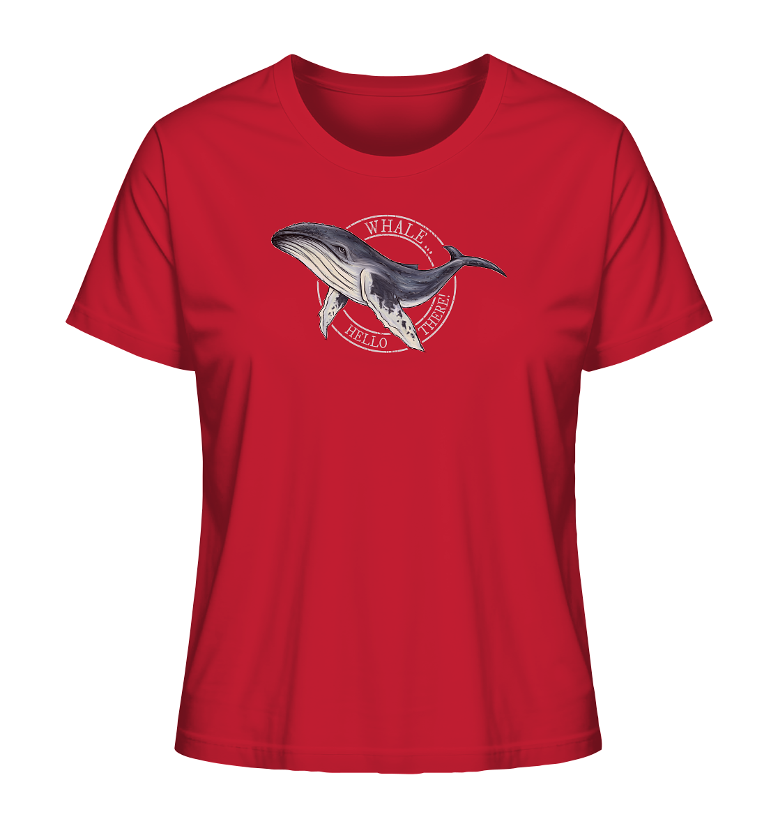 Whale, Hello There | Buckelwal - Ladies Organic Shirt