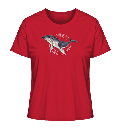 Whale, Hello There | Buckelwal - Ladies Organic Shirt