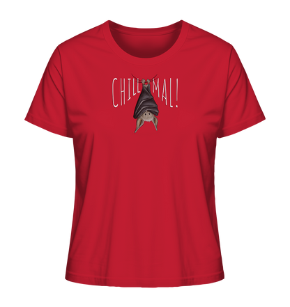 Chill Mal gemütliche Fledermaus - Ladies Organic Shirt