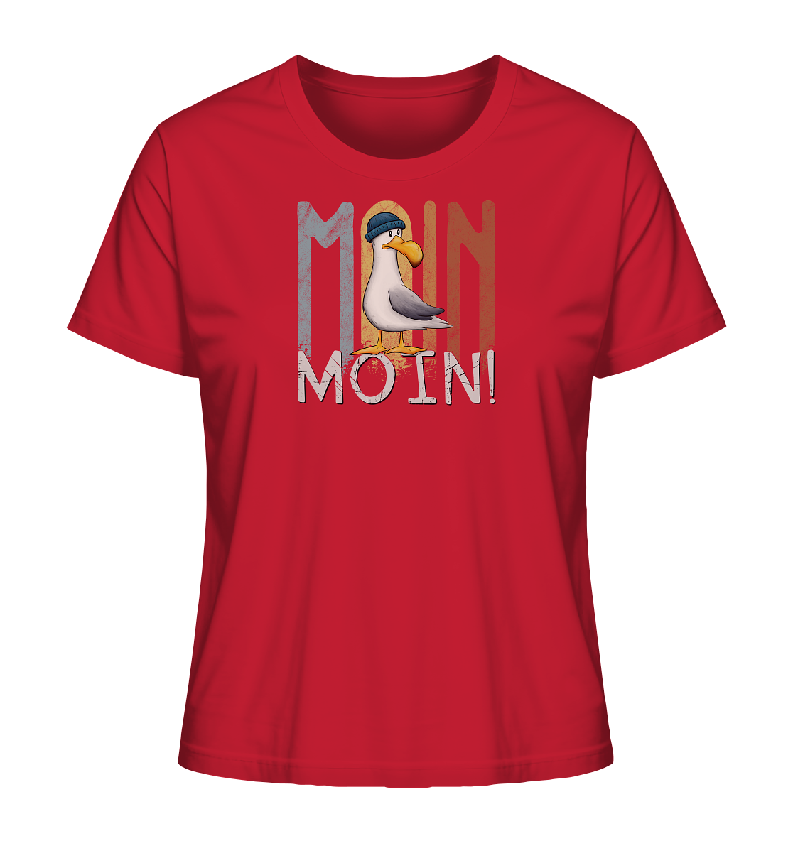 Moin Moin norddeutsche Möwe - Ladies Organic Shirt