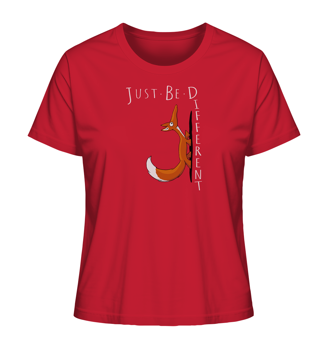 Just Be Different | Sei Anders, kleiner Fuchs - Ladies Organic Shirt