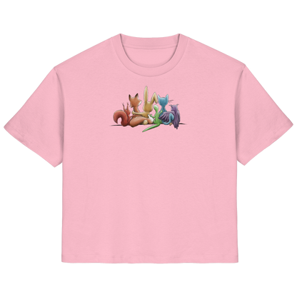 Regenbogen Tiere für Freundschaft, Toleranz und Vielfalt - Ladies Organic Shirt
