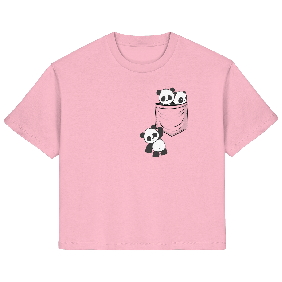 Kawaii Pandas in der Tasche - Ladies Organic Shirt