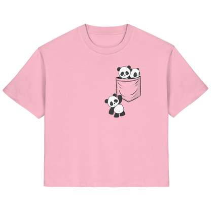 Kawaii Pandas in der Tasche - Ladies Organic Shirt