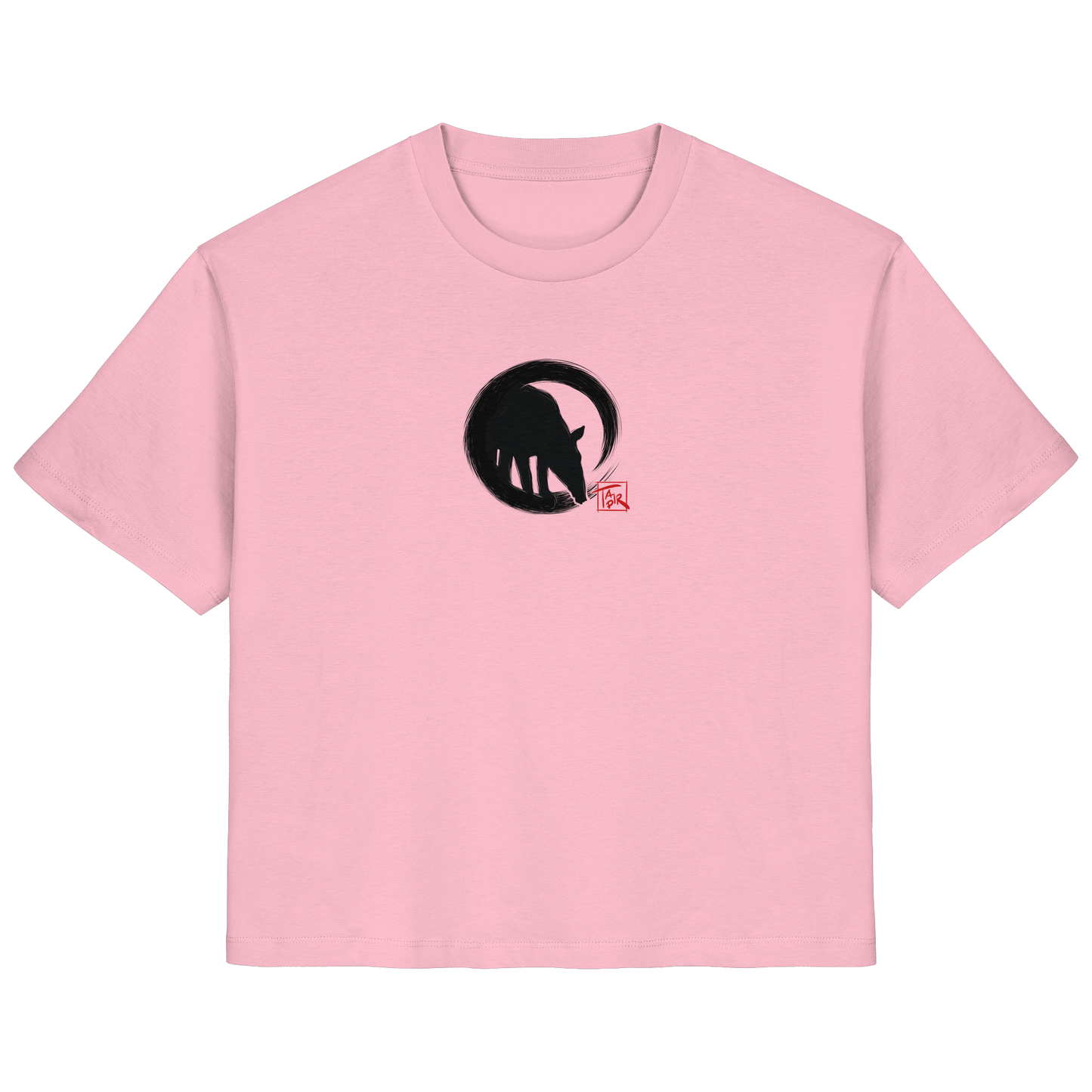 Zen Tapir im japanischen Enso Kreis - Ladies Organic Shirt