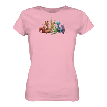 Regenbogen Tiere für Freundschaft, Toleranz und Vielfalt - Ladies Organic Shirt
