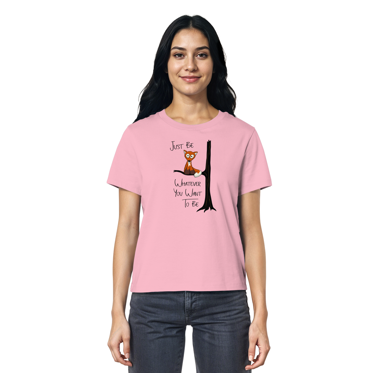 Just Be Whatever | Fuchs wie Eule - Ladies Organic Shirt