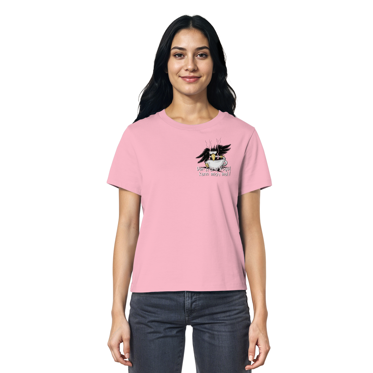 Der frühe Vogel kann mich mal | Kaffee Rabe - Ladies Organic Shirt