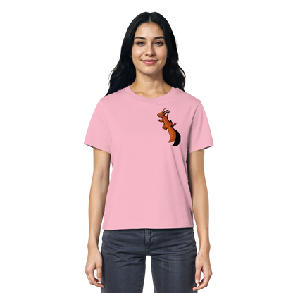 Süßes Eichhörnchen klettert - Ladies Organic Shirt