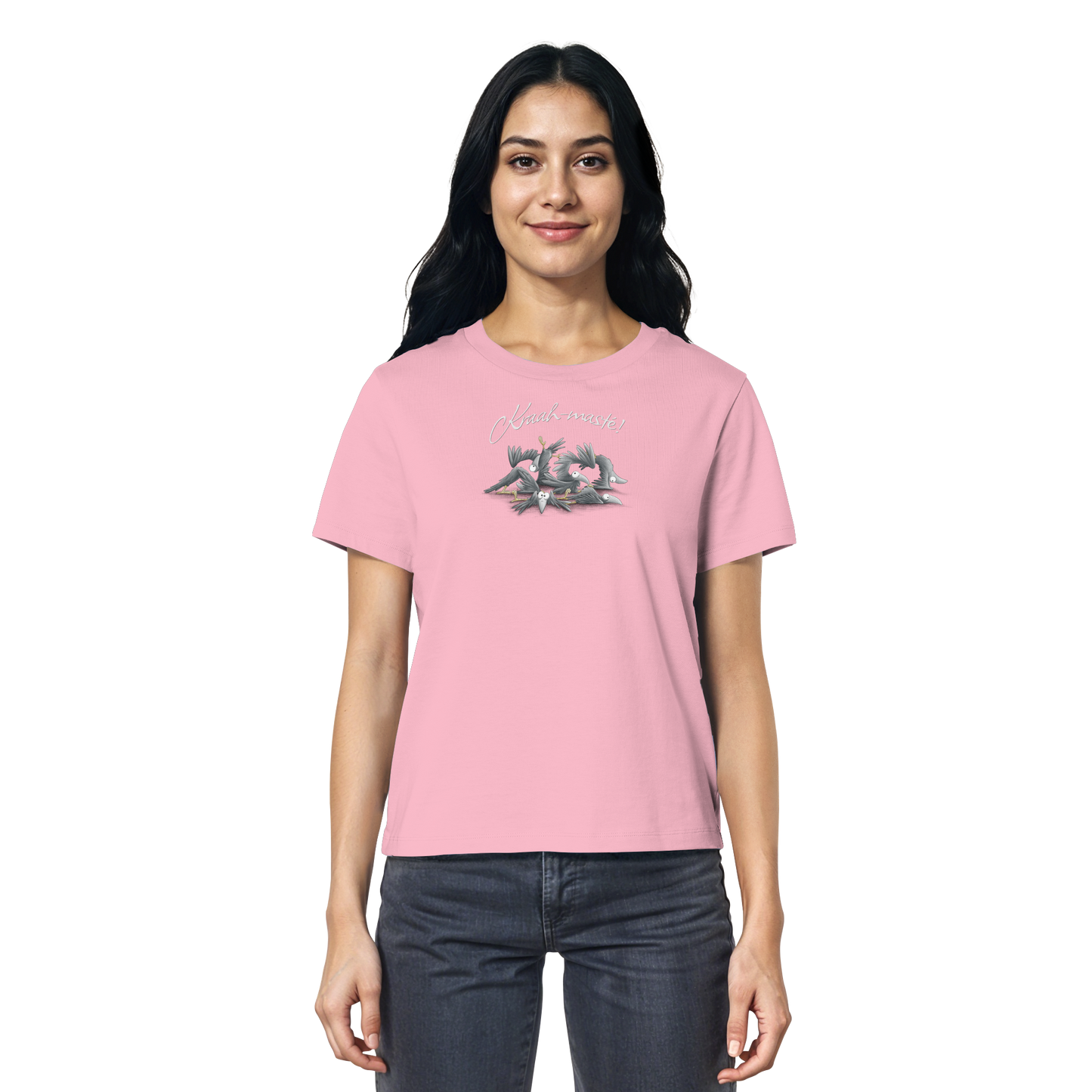 Kraah-masté! Yoga Raben Krähen - Ladies Organic Shirt