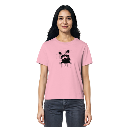 Funky Street Art Waschbär - Ladies Organic Shirt