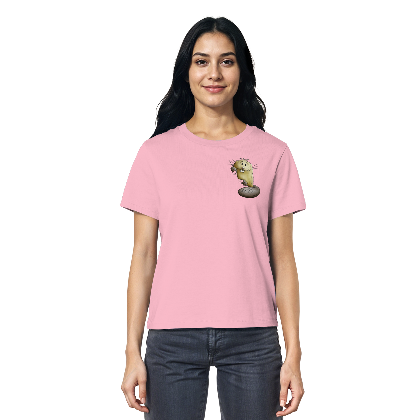 Lustiger frecher Biber - Ladies Organic Shirt