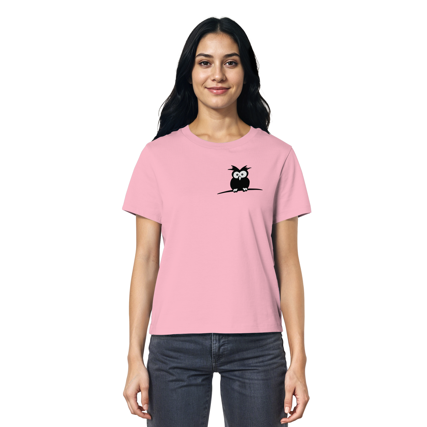 Kleine struppige Eule - Ladies Organic Shirt