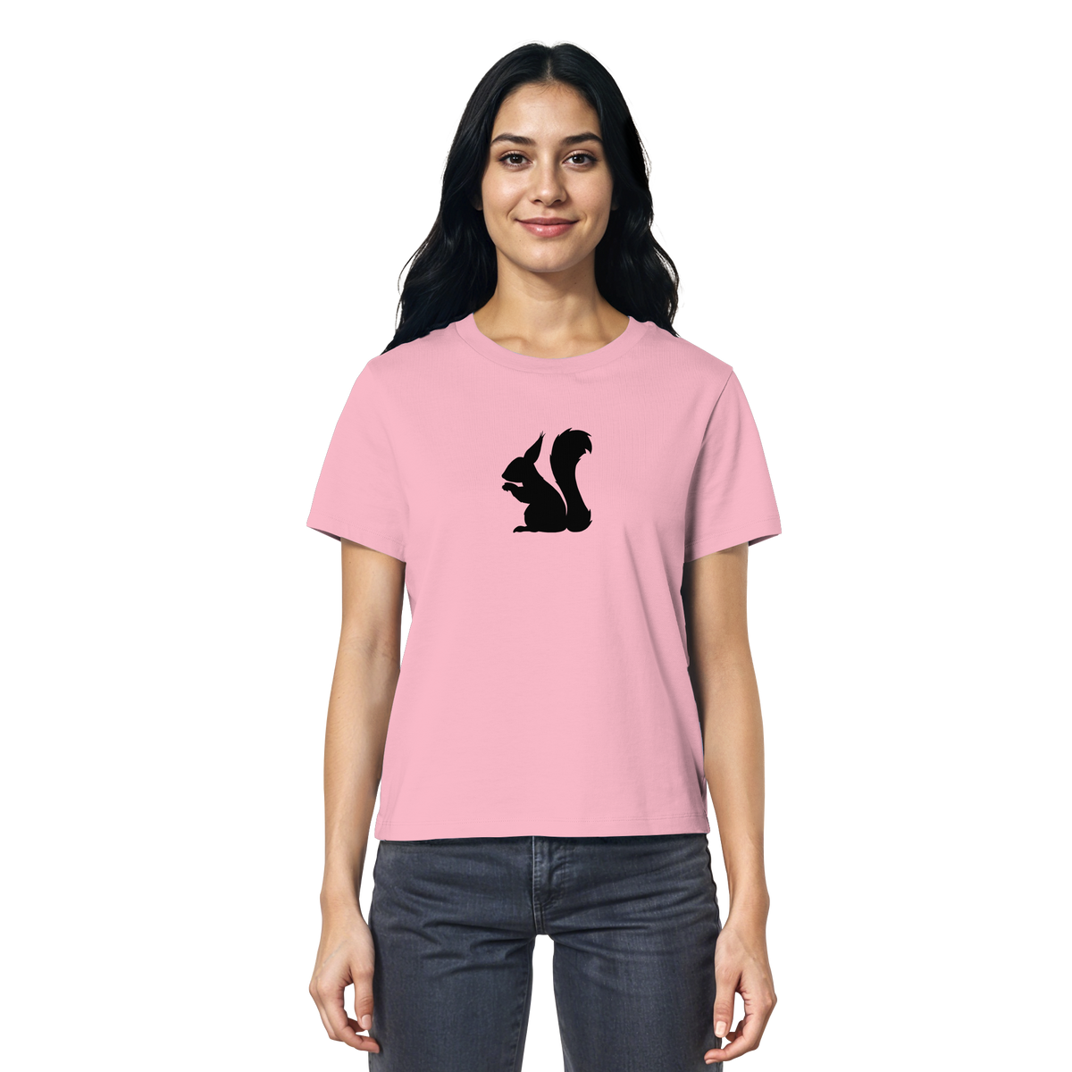 Eichhörnchen Silhouette - Ladies Organic Shirt