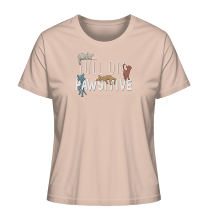 Full On Pawsitive! Gechillte Katzen - Ladies Organic Shirt