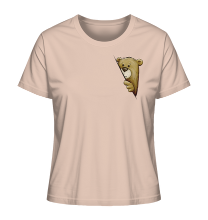 Funky Bär Illustration - Ladies Organic Shirt