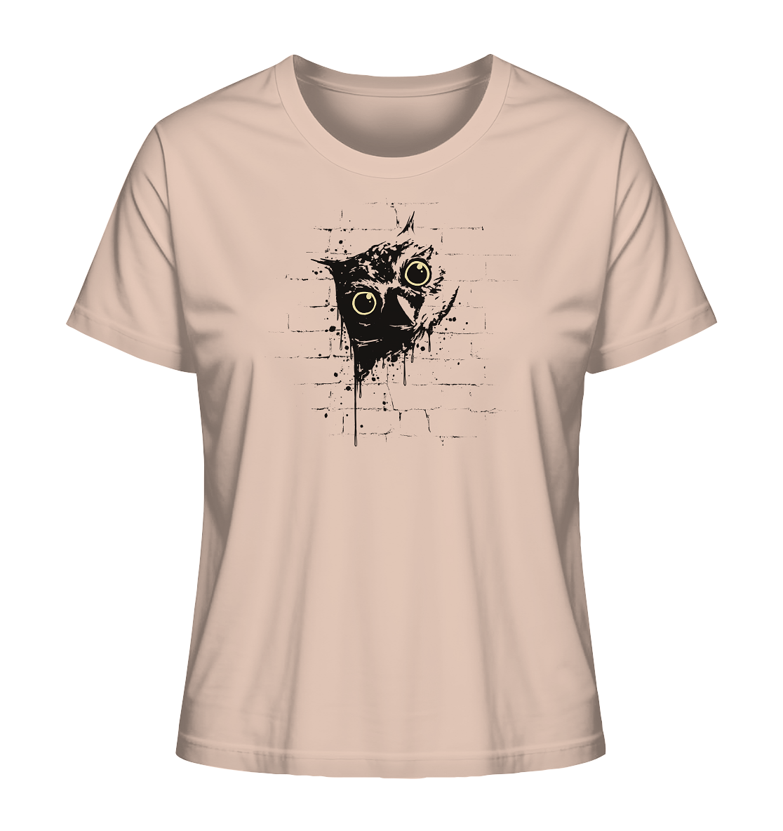 Lässige Street Art Eule - Ladies Organic Shirt