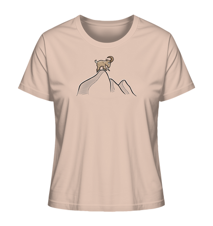 Ziegenbock in den Bergen - Ladies Organic Shirt